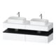 Duravit Waschtischunterschrank Qatego 160x55x60cm, E sw/we m, Pl, Beck. beids.-1