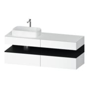 Duravit Waschtischunterschrank Qatego 160x55x60cm, E sw/we m, Pl, Beck. li