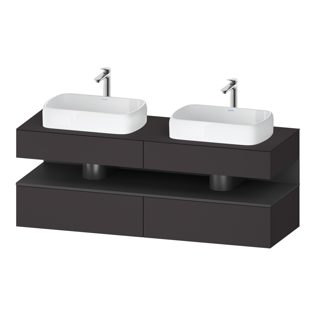 Duravit Waschtischunterschrank Qatego 160x55x60cm, gra m/Gr m, Pl, B beids.