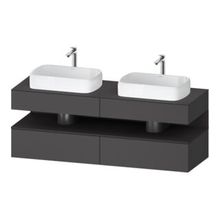 Duravit Waschtischunterschrank Qatego 160x55x60cm, gra m/Gr m, Pl, B beids.
