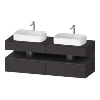 Duravit Waschtischunterschrank Qatego 160x55x60cm, gra m/Gr m, Pl, B bs, B