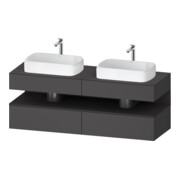 Duravit Waschtischunterschrank Qatego 160x55x60cm, gra m/Gr m, Pl, B bs, B