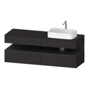 Duravit Waschtischunterschrank Qatego 160x55x60cm, gra m/Gr m, Pl, Beck. re