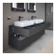 Duravit Waschtischunterschrank Qatego 160x55x60cm, gra m, Pl, B bs, Nischenb
