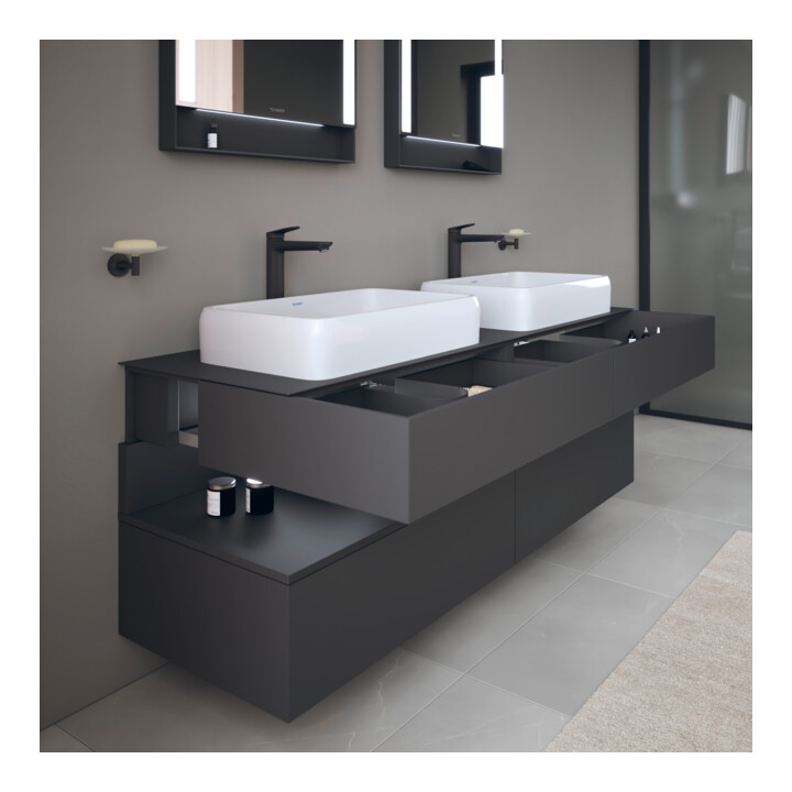 Duravit Waschtischunterschrank Qatego 160x55x60cm, gra m, Pl, B bs, Nischenb