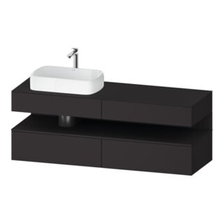 Duravit Waschtischunterschrank Qatego 160x55x60cm, gra m, Pl, B li, Nischenb