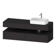 Duravit Waschtischunterschrank Qatego 160x55x60cm, gra m, Pl, B re, Nischenb
