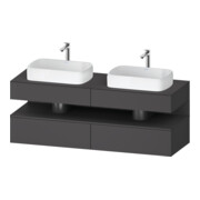 Duravit Waschtischunterschrank Qatego 160x55x60cm, gra m, Pl, Beck. beids.