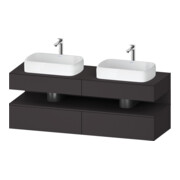 Duravit Waschtischunterschrank Qatego 160x55x60cm, gra m, Pl, Beck. beids.