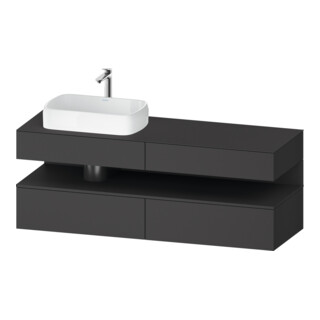 Duravit Waschtischunterschrank Qatego 160x55x60cm, gra m, Pl, Beck. li