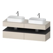 Duravit Waschtischunterschrank Qatego 160x55x60cm, gra m/ta m, Pl, B beids.