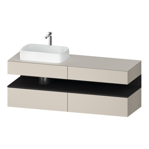 Duravit Waschtischunterschrank Qatego 160x55x60cm, gra m/ta m, Pl, B l, B