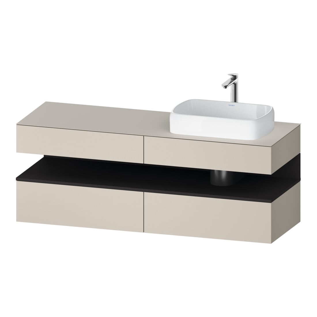 Duravit Waschtischunterschrank Qatego 160x55x60cm, gra m/ta m, Pl, B r, B