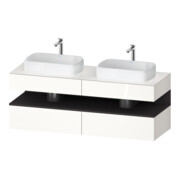Duravit Waschtischunterschrank Qatego 160x55x60cm, gra m/we g, Pl, B beids.