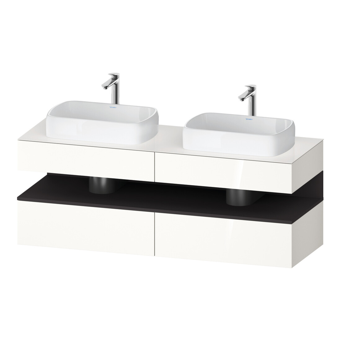 Duravit Waschtischunterschrank Qatego 160x55x60cm, gra m/we g, Pl, B beids.