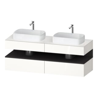 Duravit Waschtischunterschrank Qatego 160x55x60cm, gra m/we g, Pl, B bs, B