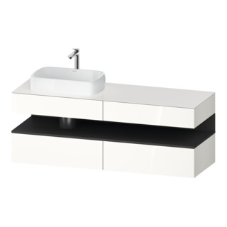 Duravit Waschtischunterschrank Qatego 160x55x60cm, gra m/we g, Pl, B l, B