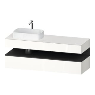 Duravit Waschtischunterschrank Qatego 160x55x60cm, gra m/we g, Pl, Beck. li