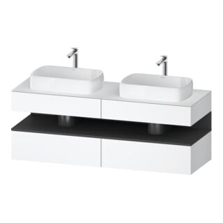 Duravit Waschtischunterschrank Qatego 160x55x60cm, gra m/we m, Pl, B beids.