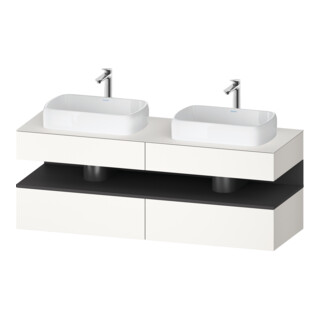 Duravit Waschtischunterschrank Qatego 160x55x60cm, gra m/we m, Pl, B beids.