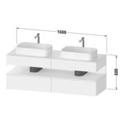 Duravit Waschtischunterschrank Qatego 160x55x60cm, gra m/we m, Pl, B beids.-3