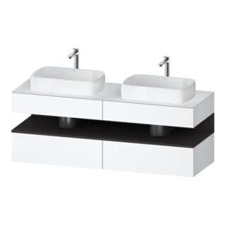Duravit Waschtischunterschrank Qatego 160x55x60cm, gra m/we m, Pl, B beids.