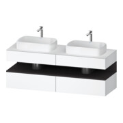Duravit Waschtischunterschrank Qatego 160x55x60cm, gra m/we m, Pl, B beids.