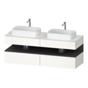 Duravit Waschtischunterschrank Qatego 160x55x60cm, gra m/we m, Pl, B bs, B