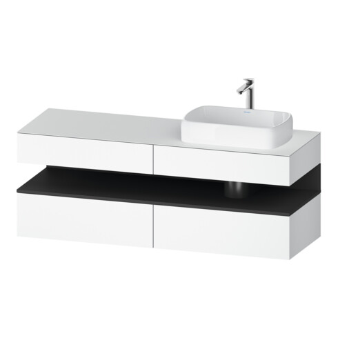 Duravit Waschtischunterschrank Qatego 160x55x60cm, gra m/we m, Pl, B r, B