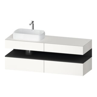 Duravit Waschtischunterschrank Qatego 160x55x60cm, gra m/we m, Pl, Beck. li