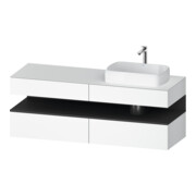 Duravit Waschtischunterschrank Qatego 160x55x60cm, gra m/we m, Pl, Beck. re