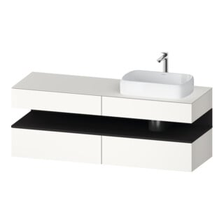 Duravit Waschtischunterschrank Qatego 160x55x60cm, gra m/we m, Pl, Beck. re
