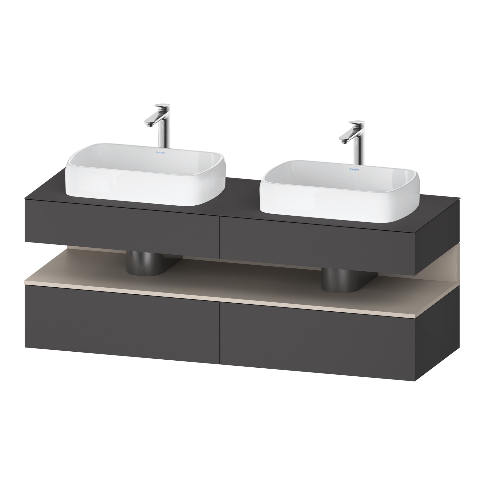Duravit Waschtischunterschrank Qatego 160x55x60cm, T m/Gr m, Pl, B bs, B