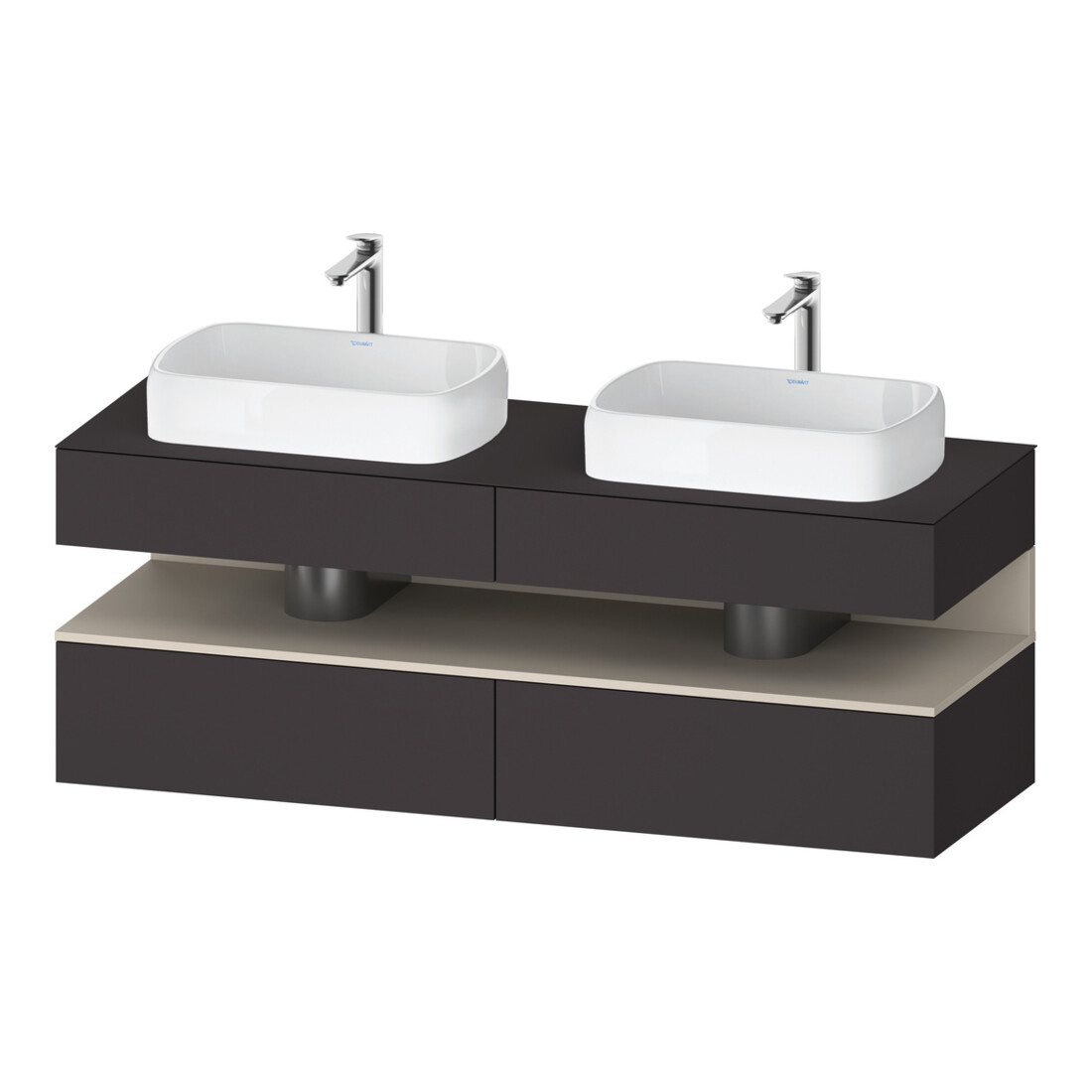 Duravit Waschtischunterschrank Qatego 160x55x60cm, T m/Gr m, Pl, B bs, B