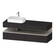 Duravit Waschtischunterschrank Qatego 160x55x60cm, T m/Gr m, Pl, B l, Nischenb
