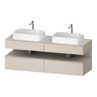 Duravit Waschtischunterschrank Qatego 160x55x60cm, T m, Pl, B beids., Nischenb