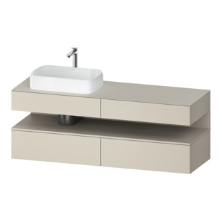 Duravit Waschtischunterschrank Qatego 160x55x60cm, T m/ta m, Pl, Beck. li