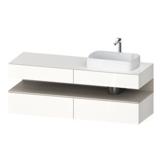 Duravit Waschtischunterschrank Qatego 160x55x60cm, T m/we g, Pl, Beck. re