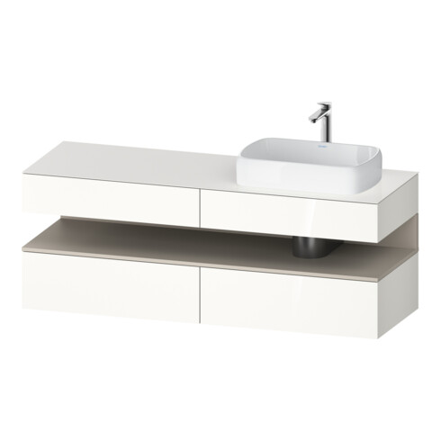 Duravit Waschtischunterschrank Qatego 160x55x60cm, T m/we g, Pl, Beck. re