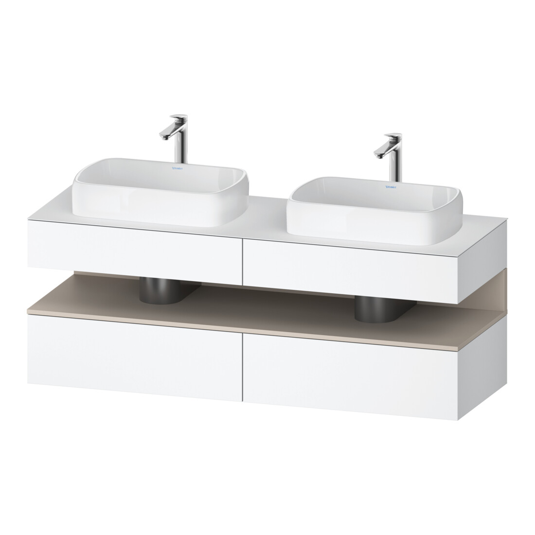 Duravit Waschtischunterschrank Qatego 160x55x60cm, T m/we m, Pl, B bs, B