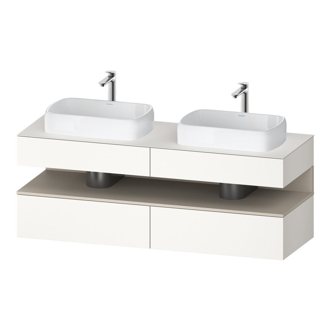 Duravit Waschtischunterschrank Qatego 160x55x60cm, T m/we m, Pl, B bs, B