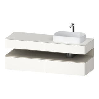 Duravit Waschtischunterschrank Qatego 160x55x60cm, T m/we m, Pl, B r, Nischenb