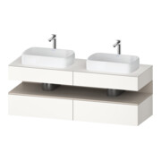Duravit Waschtischunterschrank Qatego 160x55x60cm, T m/we m, Pl, Beck. beids.