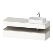 Duravit Waschtischunterschrank Qatego 160x55x60cm, T m/we m, Pl, Beck. re