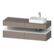 Duravit Waschtischunterschrank Qatego 160x55x60cm, w g/b m, Pl, B re, Nischenb