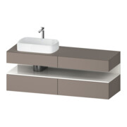 Duravit Waschtischunterschrank Qatego 160x55x60cm, w g/b m, Pl, Beck. li