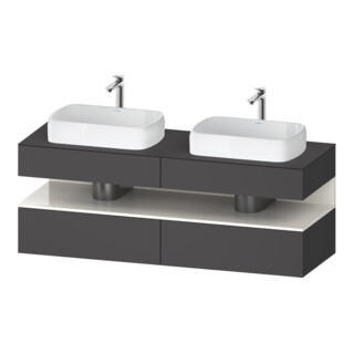 Duravit Waschtischunterschrank Qatego 160x55x60cm, w g/Gra m, Pl, B bs, B