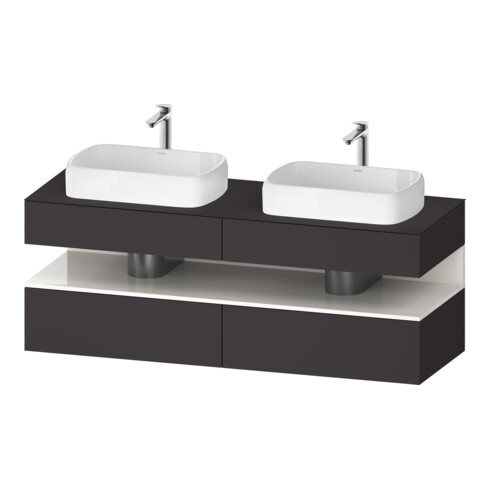 Duravit Waschtischunterschrank Qatego 160x55x60cm, w g/Gra m, Pl, B bs, B