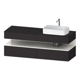 Duravit Waschtischunterschrank Qatego 160x55x60cm, w g/Gra m, Pl, B r, B