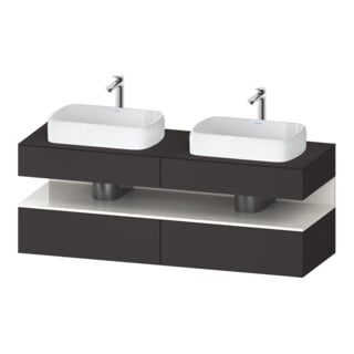 Duravit Waschtischunterschrank Qatego 160x55x60cm, w g/Gra m, Pl, Beck. beids.